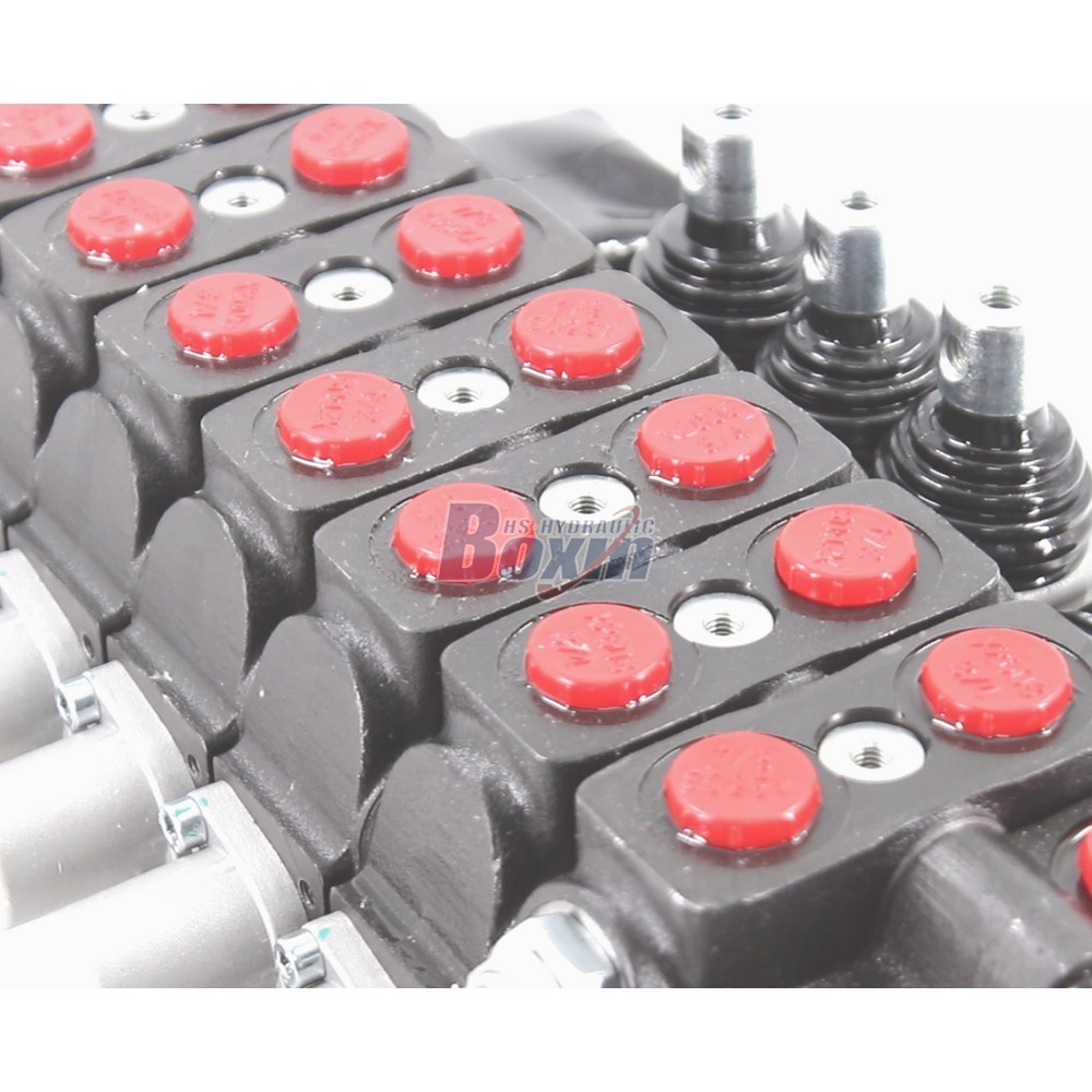 Industrial SD6 Manual and Joystick 7 Spool Hydraulic Directional Valve detail image